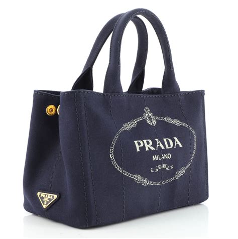 prada canvas mini tote|prada nylon mini bag price.